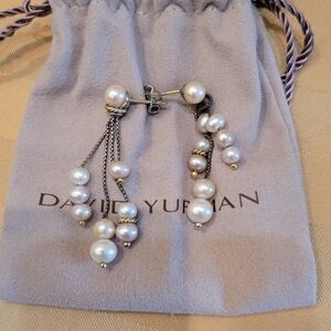 David Yurman Pearl Drop Earrings